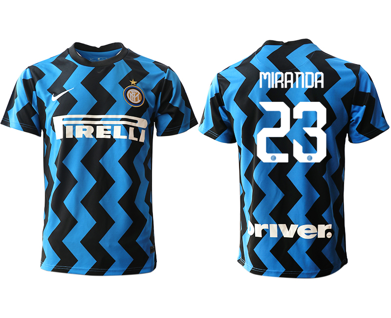 Men 2020-2021 club Inter Milan home aaa versio #23 blue Soccer Jerseys